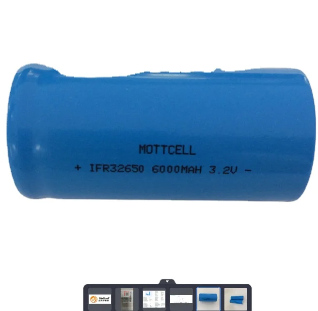 3.2V Lifepo4 Li Ion Cylinder Bateria de Lítio Célula 32700 32650 5000mAh 6000mAh 0