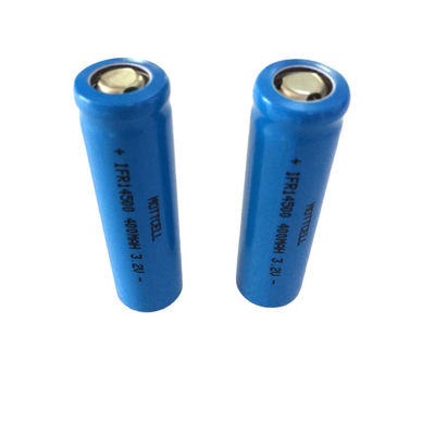 14500 LFP cilindro Bateria de lítio Célula 3.2V 600mAh Bateria de lítio ferro fosfato
