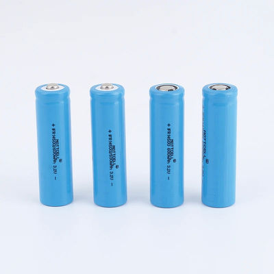 14500 3.2V Bateria de lítio recarregável de cilindro AA Tamanho 600mAh 500mAh