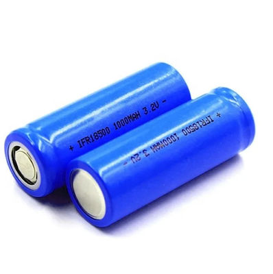 1100 mAh de energia solar de bateria 3,2 V 18500 para iluminação de emergência